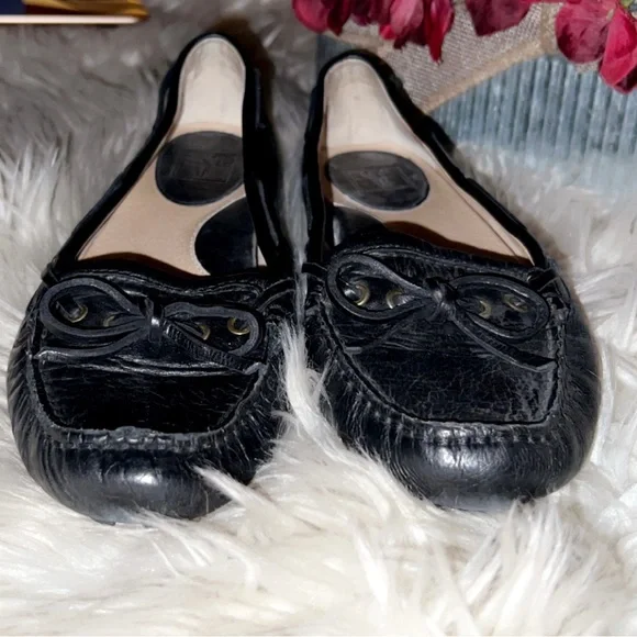 FRYE Reagan Campus Driver in Black Leather